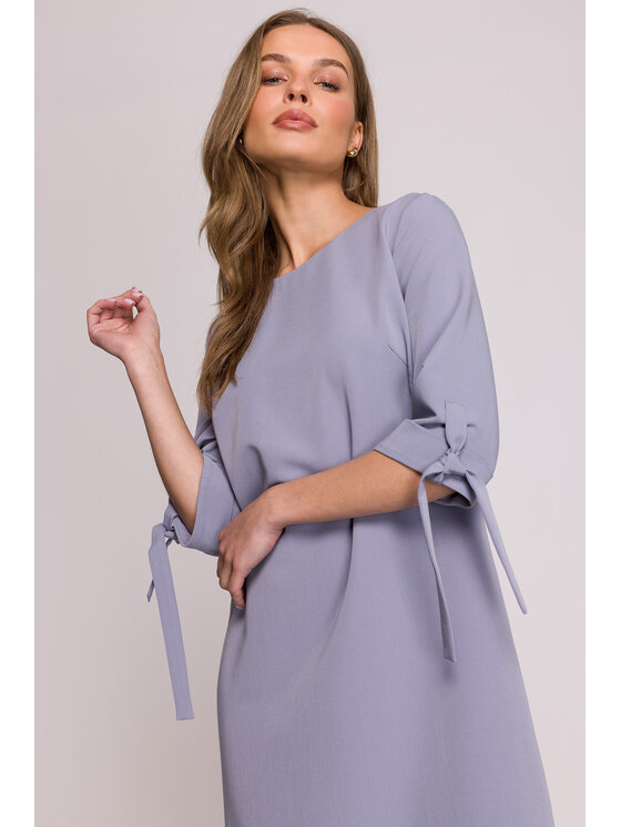 Stylove Stylove Večerné šaty S393 Sivá Premium Fit