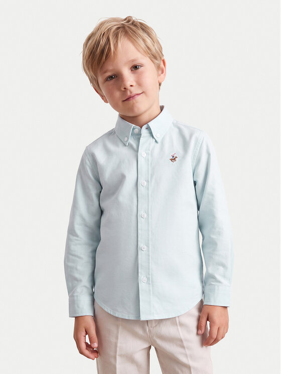 Beverly Hills Polo Club Cămașă P-SS26B-SH0151 Albastru deschis Regular Fit
