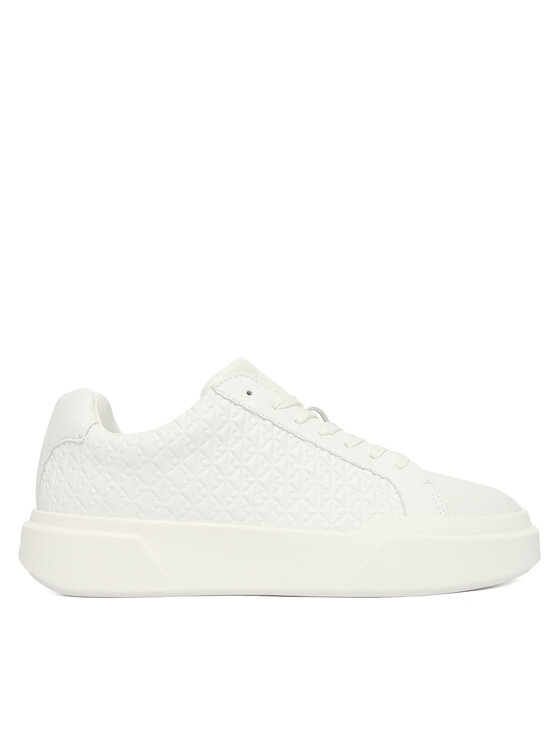 Calvin Klein Calvin Klein Sneakersy Chunky Cupsole Laceup Lth Aop YW0YW02058 Biela