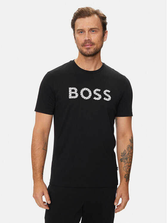 Boss Tricou C-Thompson 06 50521520 Negru Regular Fit