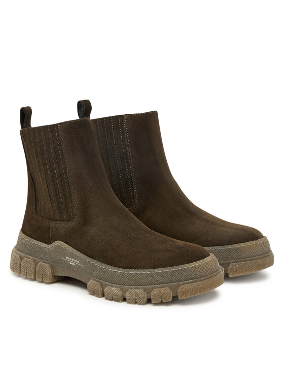 Weekend Max Mara Weekend Max Mara Gležnjarji Chelsea 2525796035600 Rjava