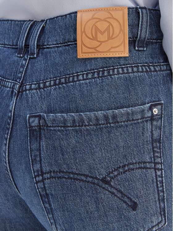 Marella Marella Jeans hlače 2613181024 Modra Wide Leg