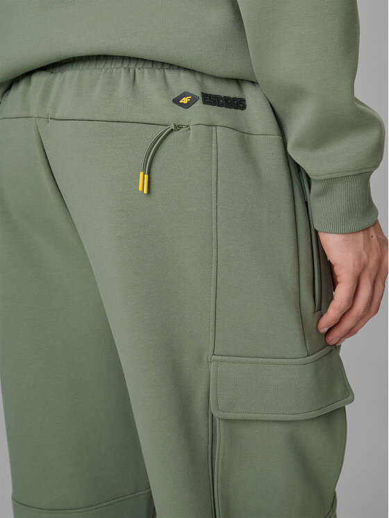 4F 4F Spodnie dresowe NATURE’S TRAIL Khaki Regular Fit