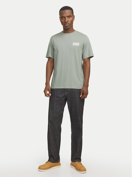Jack & Jones Jack & Jones Tričko Corp Logo 12151955 Zelená Standard Fit