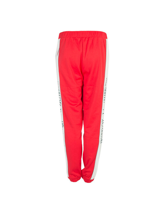 Juicy Couture Juicy Couture Kalhoty z materiálu JWTKB179665 | Track Pant Červená Slim Fit