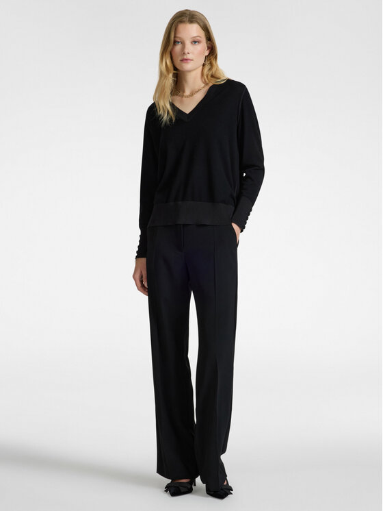 Elena Mirò Elena Mirò Cardigan M407Z000532N033 Nero Boxy Fit