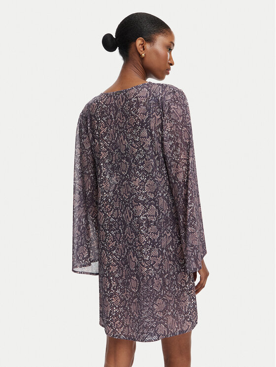 Selmark Selmark Пляжна сукня BO595 Чорний Regular Fit