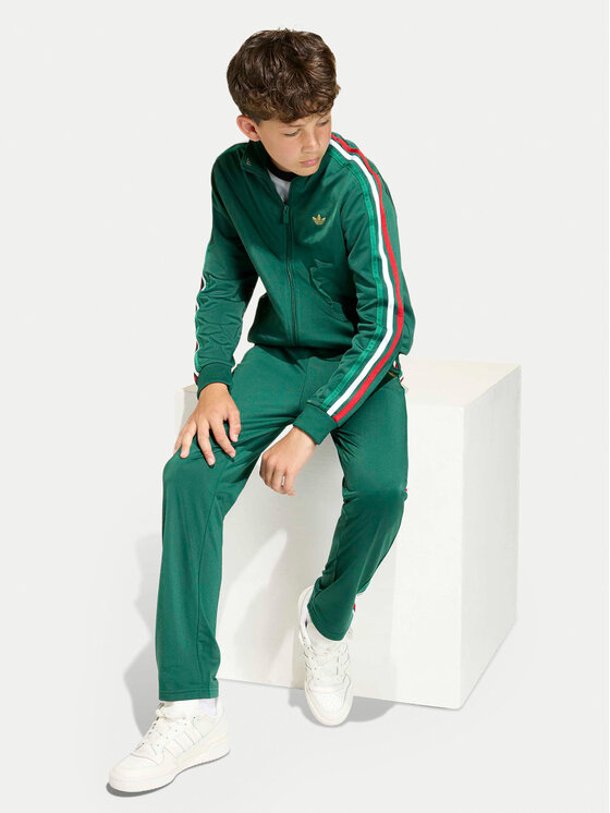 adidas adidas Donji dio trenerke Firebird KC9502 Zelena Regular Fit