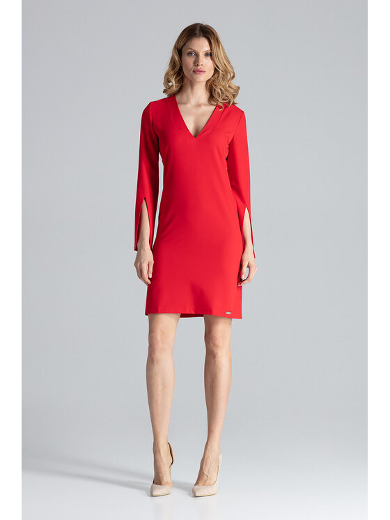 FIGL FIGL Vestito da giorno M550 Rosso Regular Fit