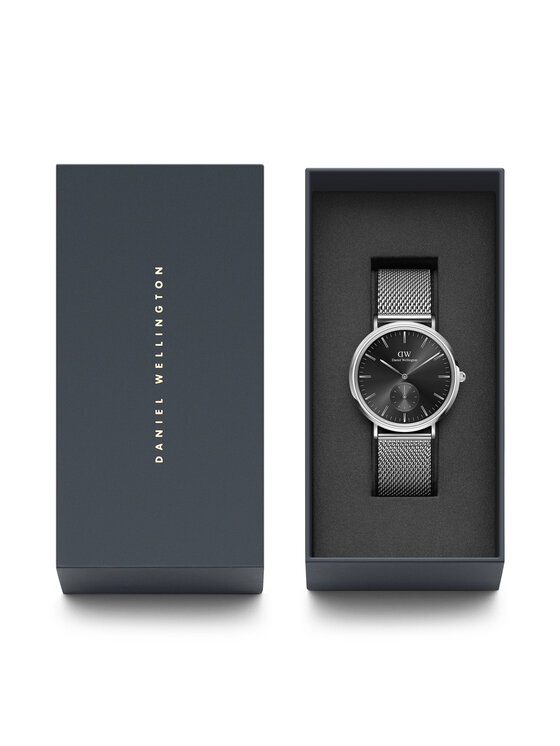 Daniel Wellington Daniel Wellington Zegarek Classic Multi-Eye Sterling Onyx DW00100711 Srebrny