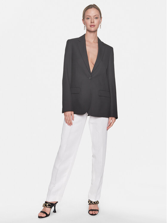 Fabiana Filippi Fabiana Filippi Pantaloni din material PAD273W410 Alb Regular Fit