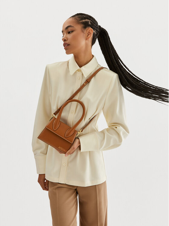 JACQUEMUS Torebka Le Chiquito Moyen 213BA002-3072 Brązowy