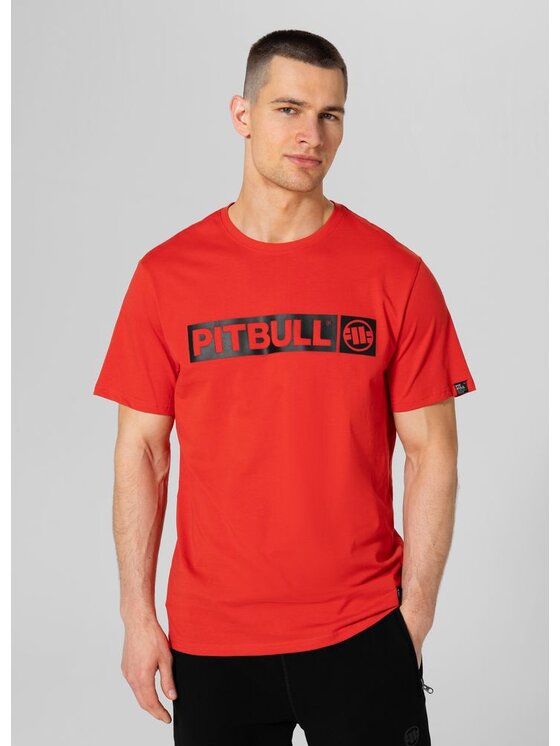 PITBULL PITBULL T-Shirt Koszulka Czerwony Regular Fit