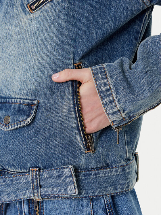 Guess Guess Kurtka jeansowa W5YN70 D4XYZ Niebieski Regular Fit