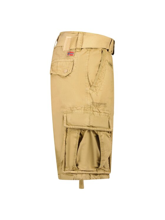 Geographical Norway Geographical Norway Bermudy SX1425H/GNO-Beige Beżowy Regular Fit