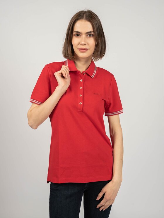 Geox Geox Polo W1210A/T2649 | W Sustin Czerwony Regular Fit