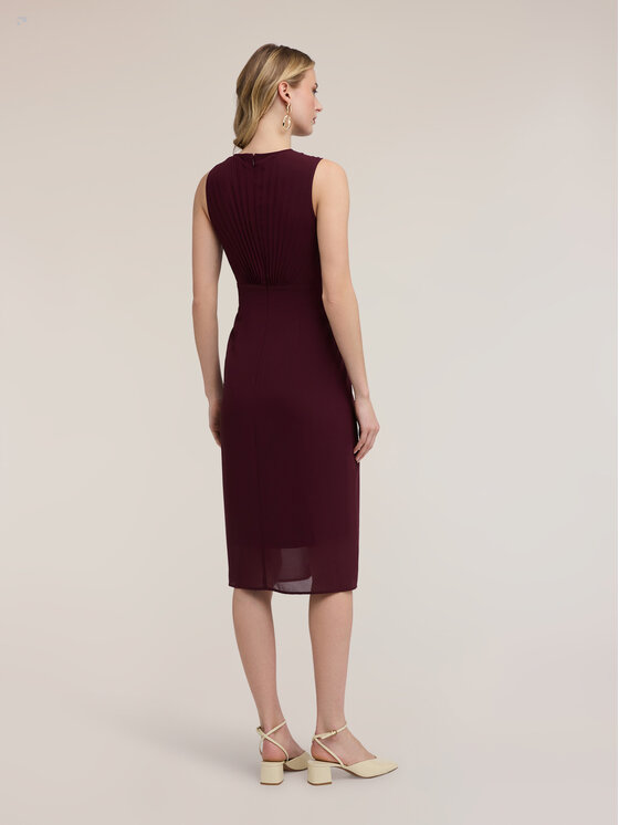 Motivi Motivi Vestito da giorno 7083Q003515N036 Bordeaux A-Line Fit