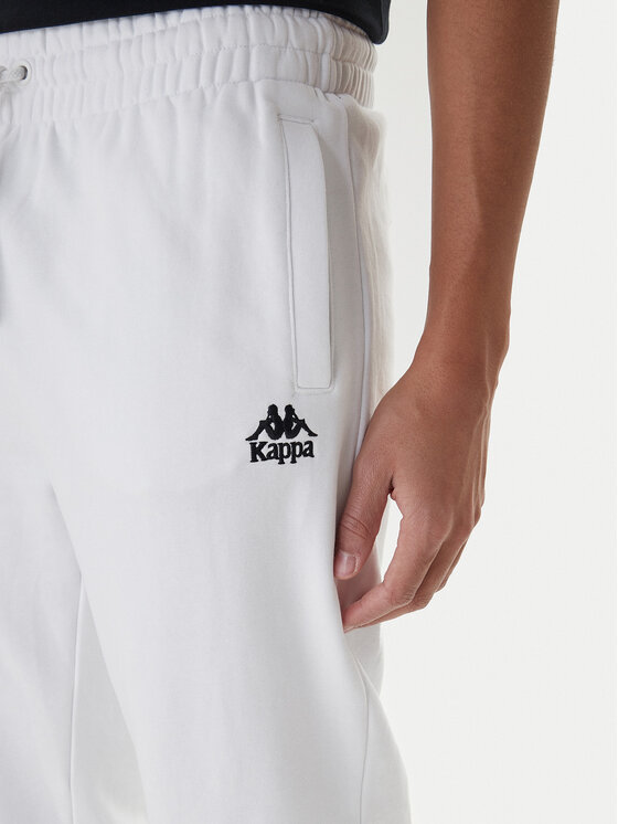 Kappa Kappa Pantaloni da tuta Gothenburg 331U7EW Bianco Regular Fit