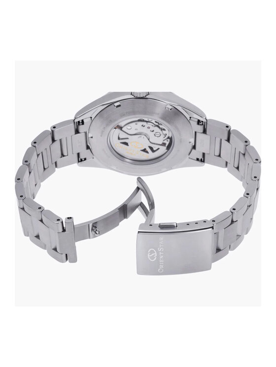 Orient Star Orient Star Zegarek RE-AU0403L00B Srebrny