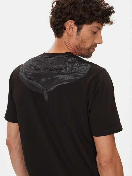 C.P. Company C.P. Company Тишърт RCCMTS725A005100W Черен Regular Fit