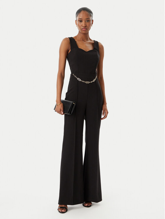 Rinascimento Rinascimento Salopetă CFC0019844002 Negru Regular Fit