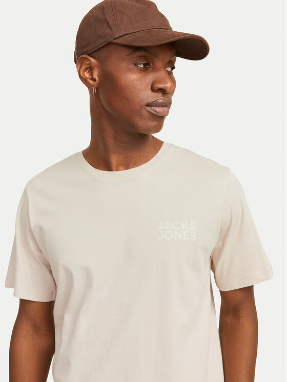 Jack & Jones Jack & Jones T-Shirt Corp Logo 12151955 Béžová Regular Fit