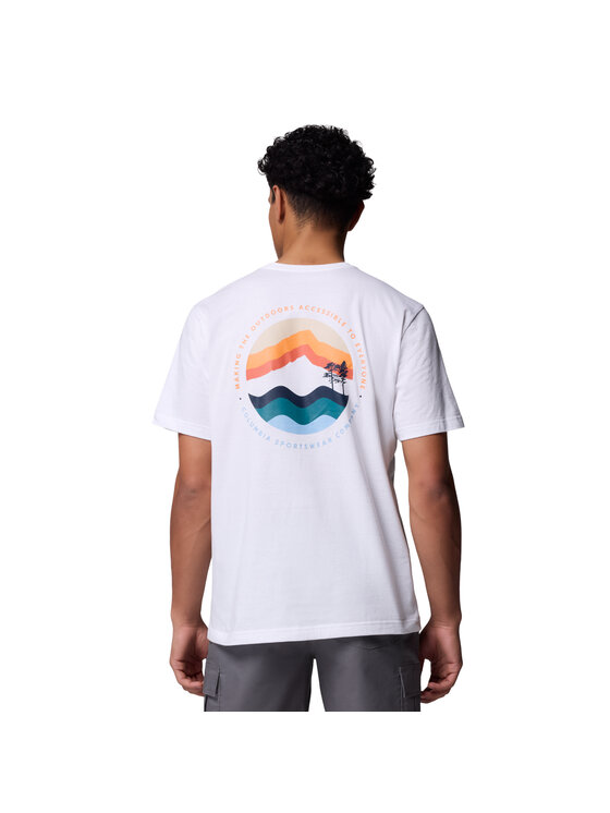 Columbia Columbia T-shirt Columbia Kettle River Outdoor Tee Bianco Regular Fit