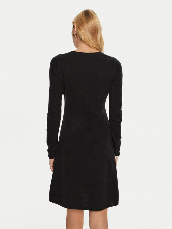 Tommy Hilfiger Robe en tricot WW0WW44162 Noir Regular Fit Modivo