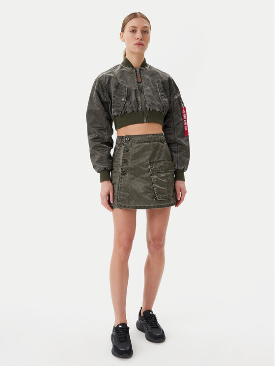 Alpha Industries Alpha Industries Bundy bomber MA-1 Vintage 156002 Zelená Regular Fit