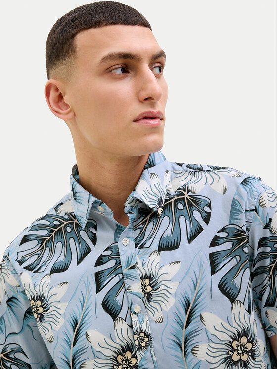 Jack&Jones Jack&Jones Krekls Hawaii 12269137 Gaiši zils Comfort Fit