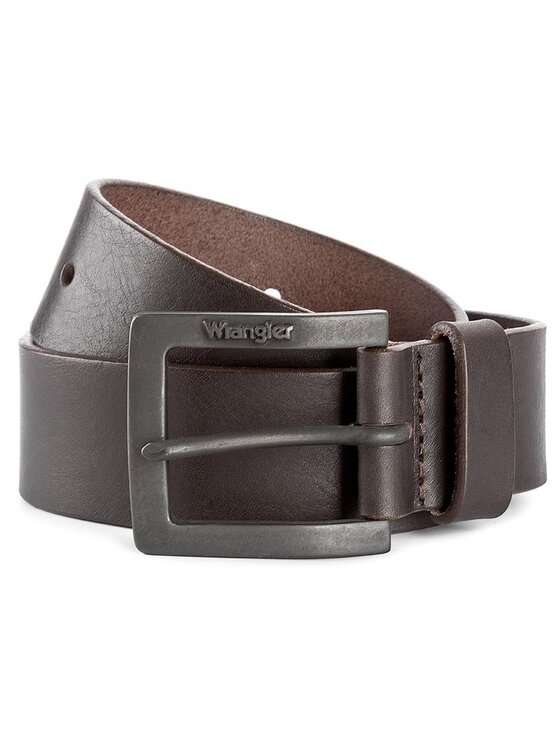 Wrangler Wrangler Pasek Męski Kabel Buckle W00108185 85 Brązowy
