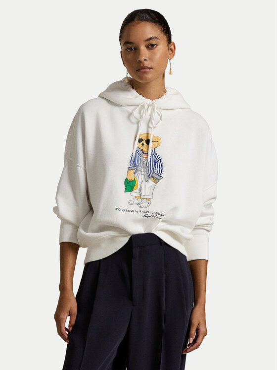 Polo Ralph Lauren Polo Ralph Lauren Sweatshirt 211959115001 Weiß Relaxed Fit