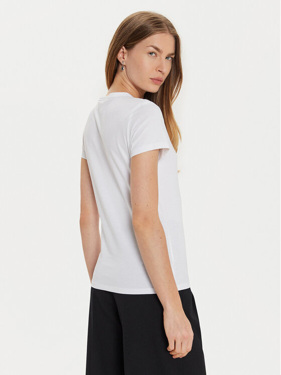 Calvin Klein Calvin Klein Tričko K20K207974 Biela Regular Fit