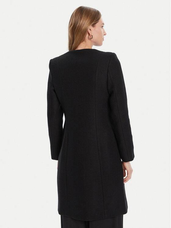 Rinascimento Rinascimento Wollmantel CFC0125616003 Schwarz Regular Fit