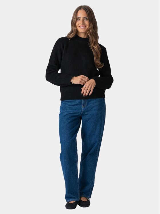 TeeShoppen TeeShoppen Sweter 'Basic Collection' Czarny Regular Fit