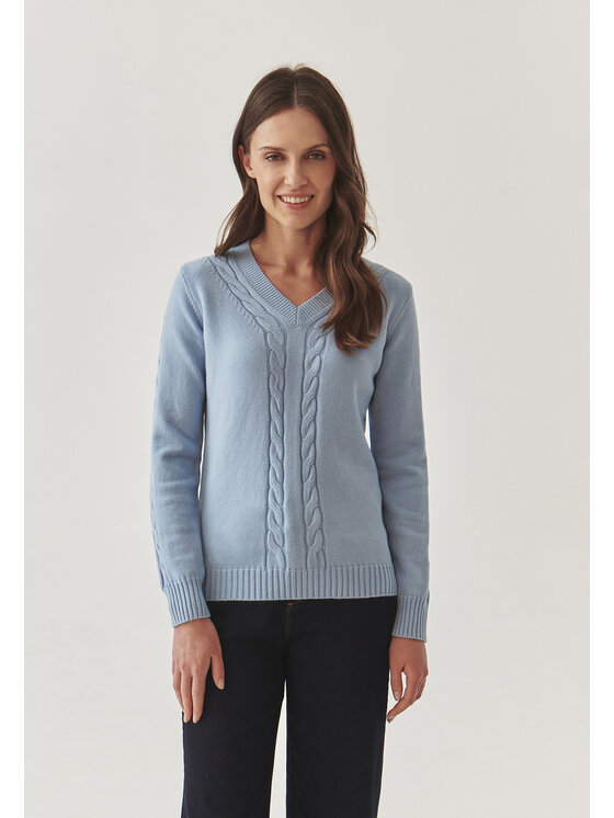 TATUUM TATUUM Sweter WIRA Niebieski Classic Fit