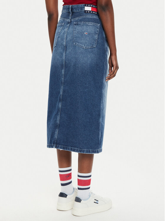 Tommy Jeans Tommy Jeans Farmer szoknya Claire DW0DW19646 Kék Regular Fit