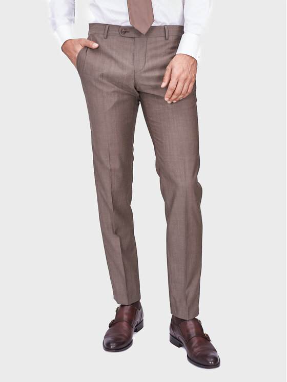Evenemen Evenemen Garnitur Pelle Beige Beżowy Slim Fit