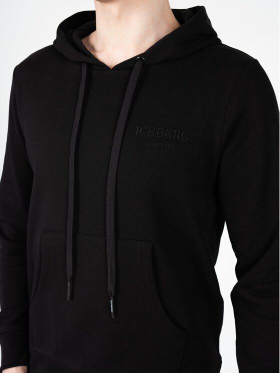 Iceberg Iceberg Μπλούζα E0206300 Μαύρο Regular Fit