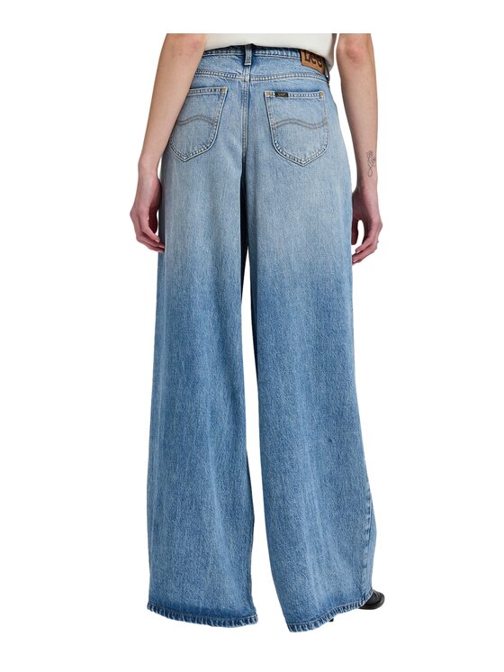 Lee Lee Jeansy 112385895 Niebieski Wide Leg