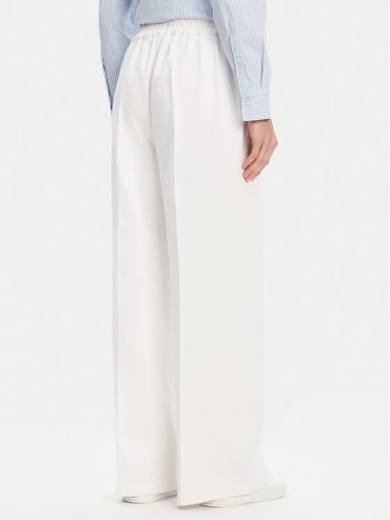 United Colors Of Benetton United Colors Of Benetton Palazzo hlače 4DUKDF01B Bela Wide Leg