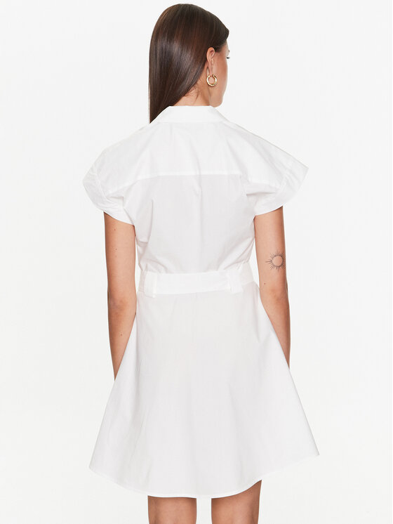 Trussardi Trussardi Haljina košulja 56D00719 Bijela Regular Fit