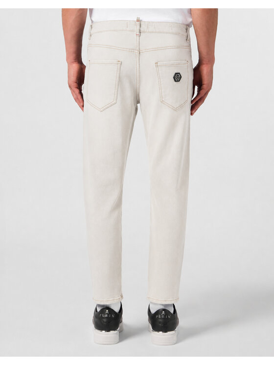 PHILIPP PLEIN PHILIPP PLEIN Jeansy 30580 Biały Slim Fit