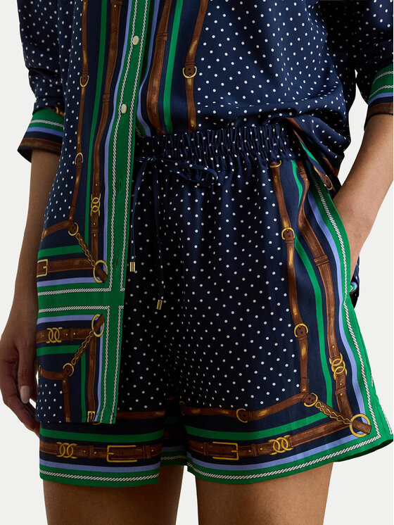 LAUREN RALPH LAUREN LAUREN RALPH LAUREN Šortky z materiálu 200B20822001 Tmavomodrá Regular Fit