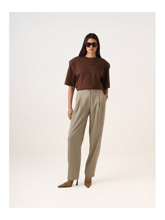 La Mania La Mania T-shirt TILLIE Marrone Classic Fit
