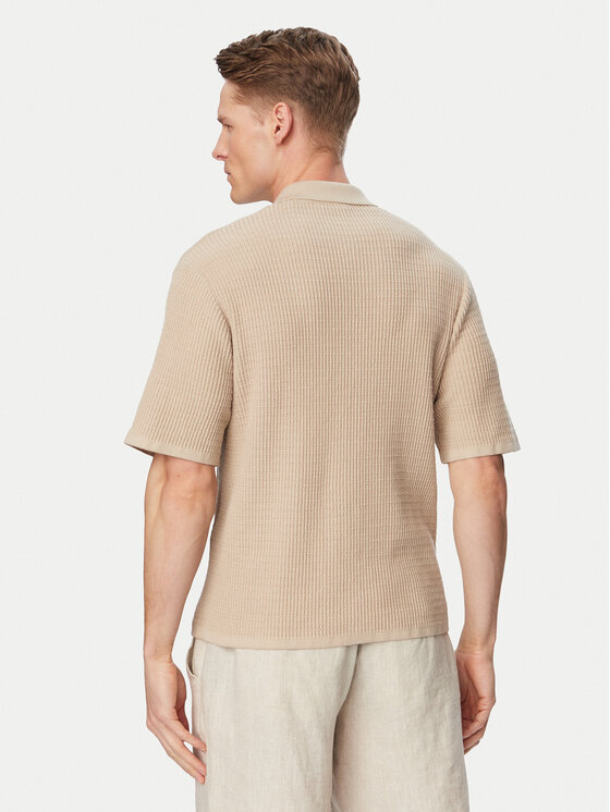 Jack & Jones Jack & Jones Košile Montauk 12293584 Světle béžová Relaxed Fit