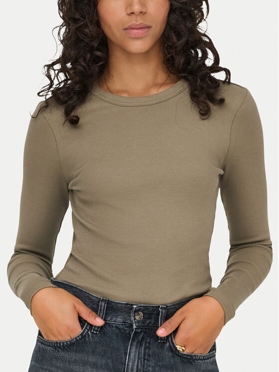 ONLY ONLY Blusa Val 15371305 Marrone Regular Fit