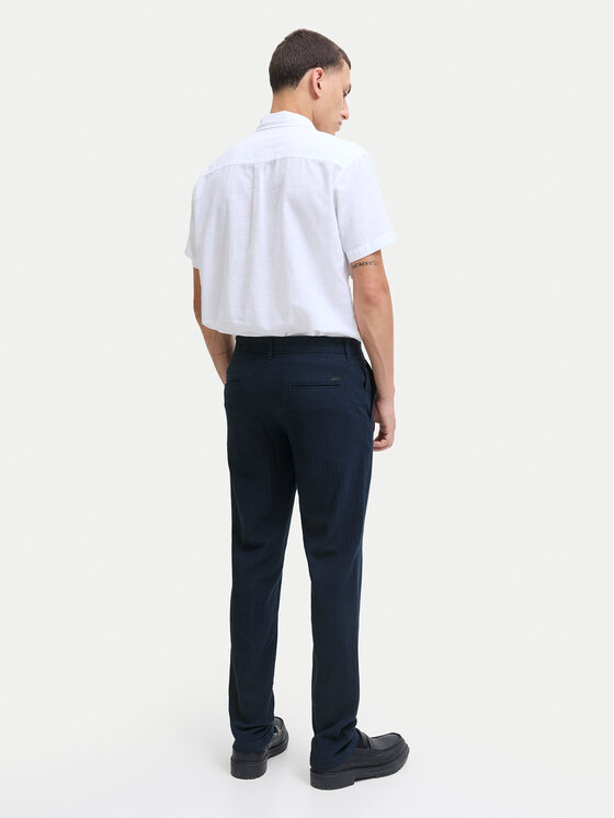 Jack & Jones Jack & Jones Chino nohavice Marco Bowie 12279659 Modrá Slim Fit