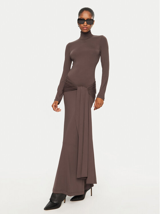 BARDOT BARDOT Вечірня сукня 59467DB Коричневий Slim Fit