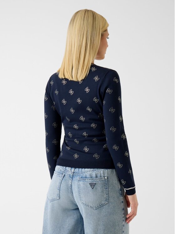 Guess Guess Svetr 181277 Modrá Classic Fit